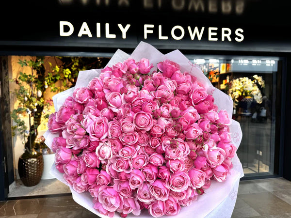 Pink spray roses - Choose your amount