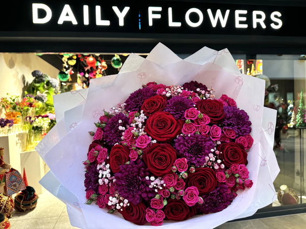 Chic burgundy beauty