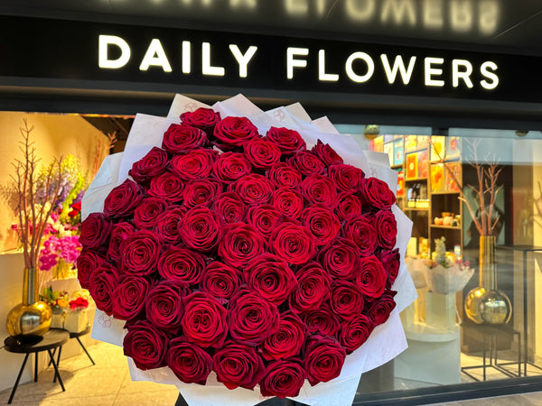 Red roses bouquet - Choose your amount